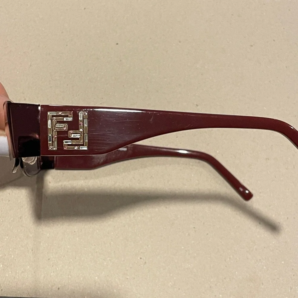 FENDI Logo Eyeglasses Frame F923R (509) Women's Acetate Orchid Burgandy Designer
